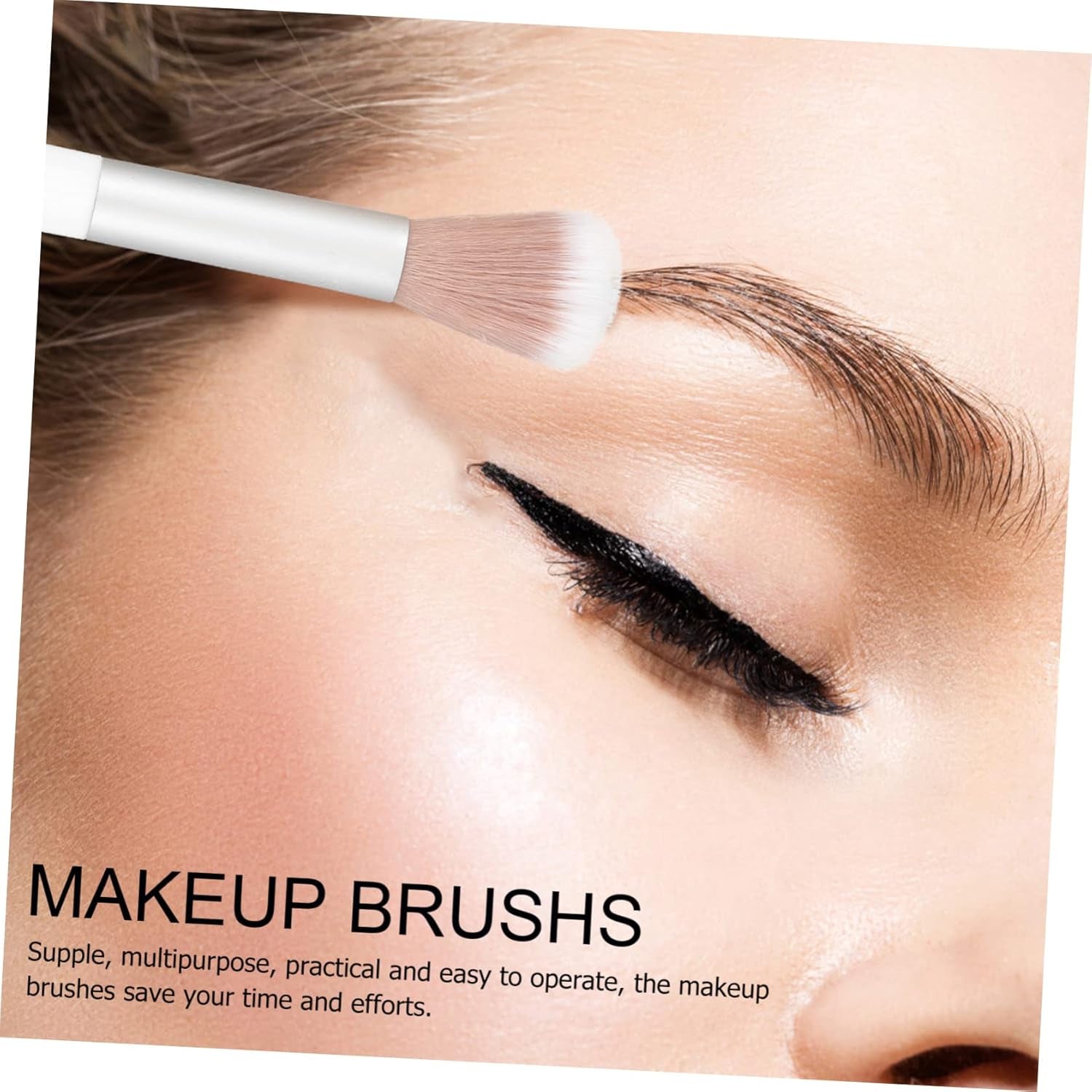 2-In-1 Highlighter and Contour Brush Women'S Makeup Tool Heart-Shaped Sponge for Easy Highlighting