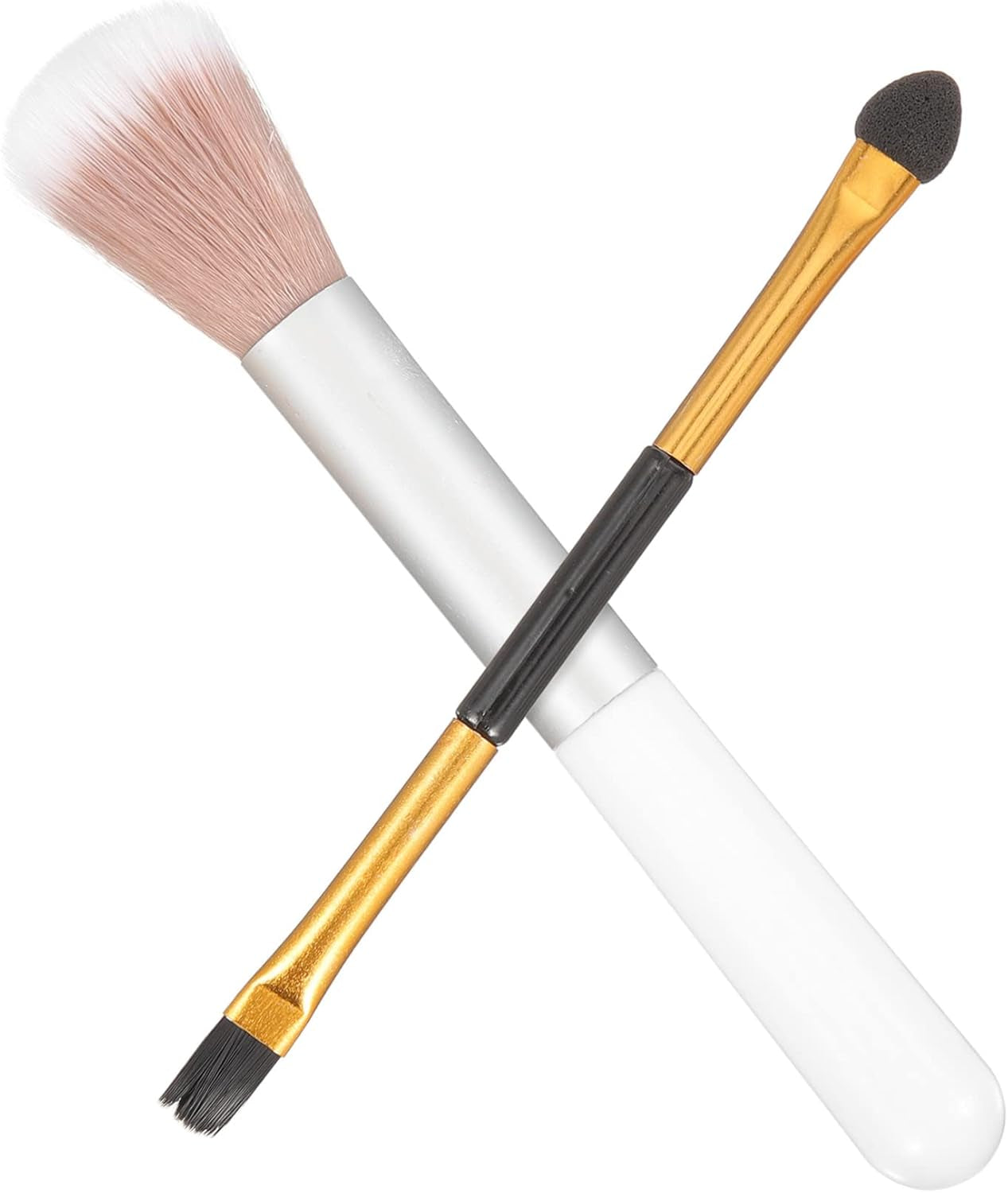 2-In-1 Highlighter and Contour Brush Women'S Makeup Tool Heart-Shaped Sponge for Easy Highlighting