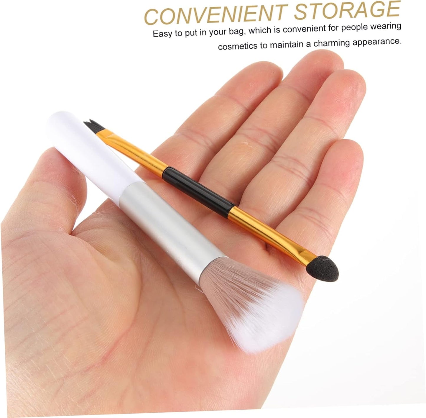 2-In-1 Highlighter and Contour Brush Women'S Makeup Tool Heart-Shaped Sponge for Easy Highlighting