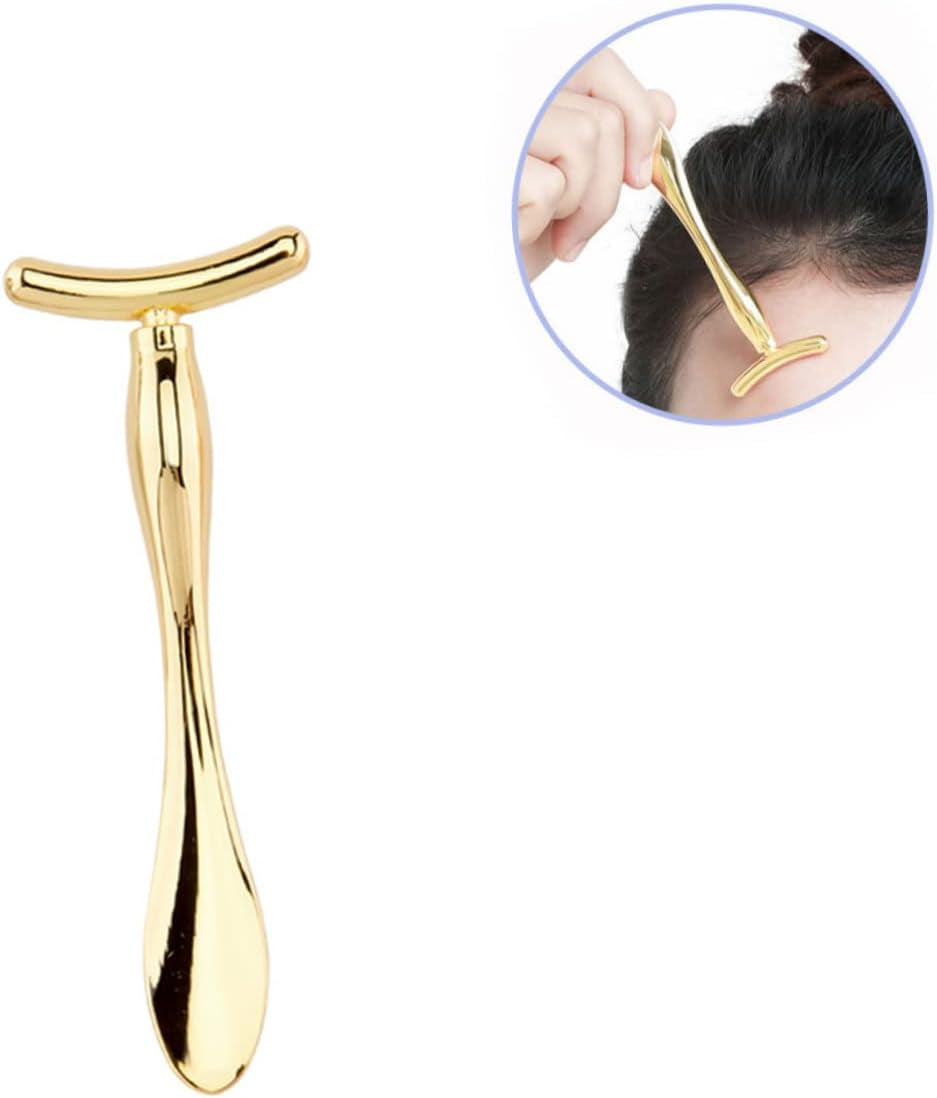 Mini Eye Makeup Scoop Set Zinc Alloy Beauty Supplies 2 in 1 Design for Cream Application Eye Circulation