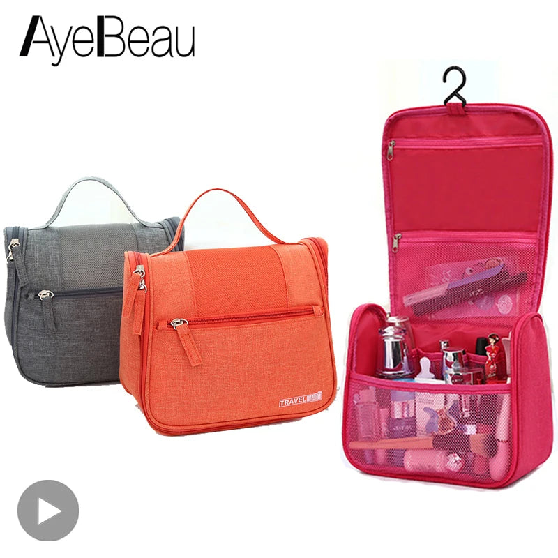 Vanity Women Men Toilet Toiletry Kit Cosmetic Makeup Make up Bag Case for Travel Organizer Pouch Female Big Beauty Large Neceser