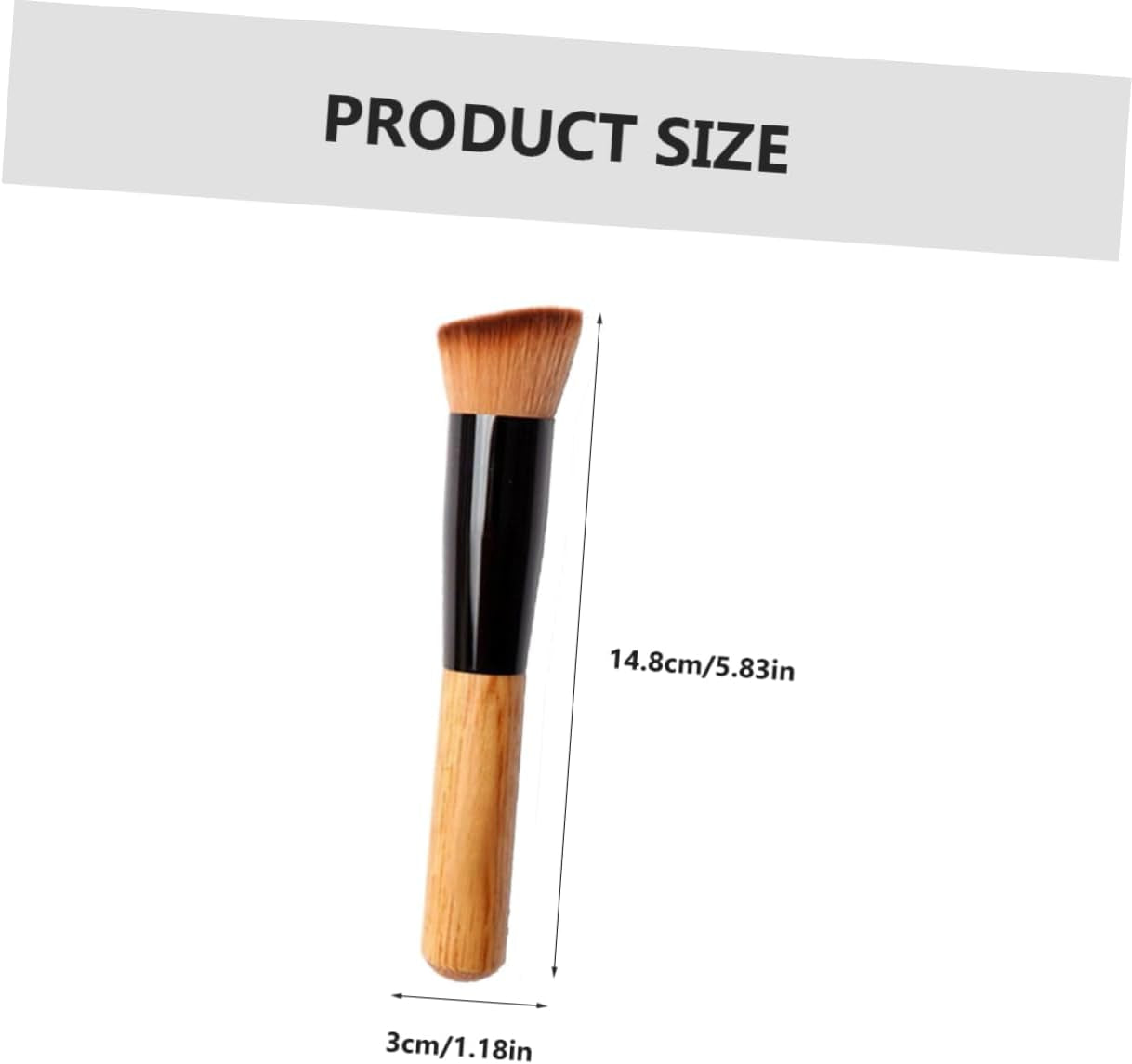 Foundation Professional Makeup Blush Brush 3Pcs Set Portable and Practical for Daily Use and Professional Work Random Color