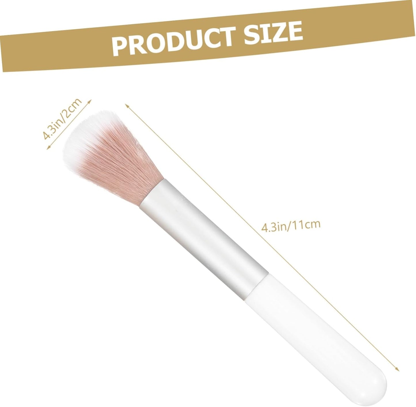 2-In-1 Highlighter and Contour Brush Women'S Makeup Tool Heart-Shaped Sponge for Easy Highlighting